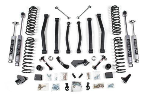 4 Inch Lift Kit Jeep Wrangler JK 12-18 2-Door Sway Bar Disconnects Fox 2.0 Performance Shocks
