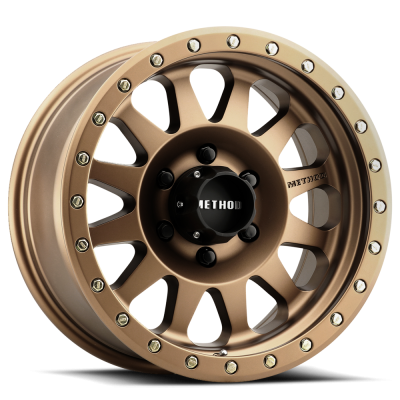 Aluminum Wheels 16x8 Double Standard MR304 Bolt Pattern 6 On 139.7 Offset 0 Lip Size 2.76 Method Bronze BRZ Method