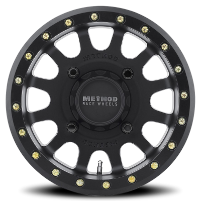 Aluminum Wheels 15x7 MR401 Beadlock UTV Bolt Pattern 5 On 114.3 Offset 38 Lip Size 0.79 Matte Black MB Method