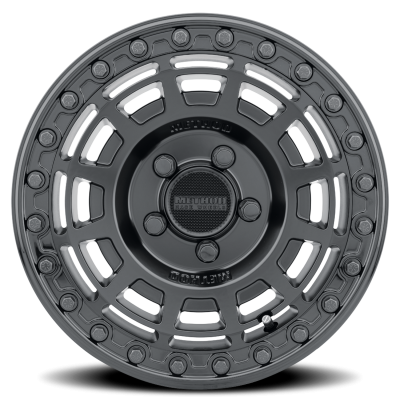 Aluminum Wheels 15x7 MR415 Beadlock UTV Bolt Pattern 5 On 114.3 Offset 38 Lip Size 0 Matte Black MB Gloss Black Ring Method