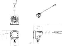 LED LIght Pods S1 Spot Laser White Pair Baja Designs