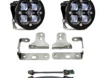 Jeep JL Fog Light Squadron-R SAE 18-Pres Wrangler JL Sport/Sport-S Fog Pocket Kit Baja Designs