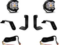 Jeep JL/JT Dual LP4 Auxiliary Light Kit w/Upfitter Baja Designs