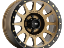 Aluminum Wheels 20x10 NV MR305 Bolt Pattern 6 On 135 Offset -18 Lip Size 2.05 Method Bronze BRZ Black Street Loc Method