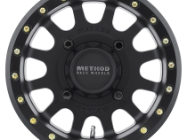 Aluminum Wheels 15x7 MR401 Beadlock UTV Bolt Pattern 5 On 114.3 Offset 38 Lip Size 0.79 Matte Black MB Method